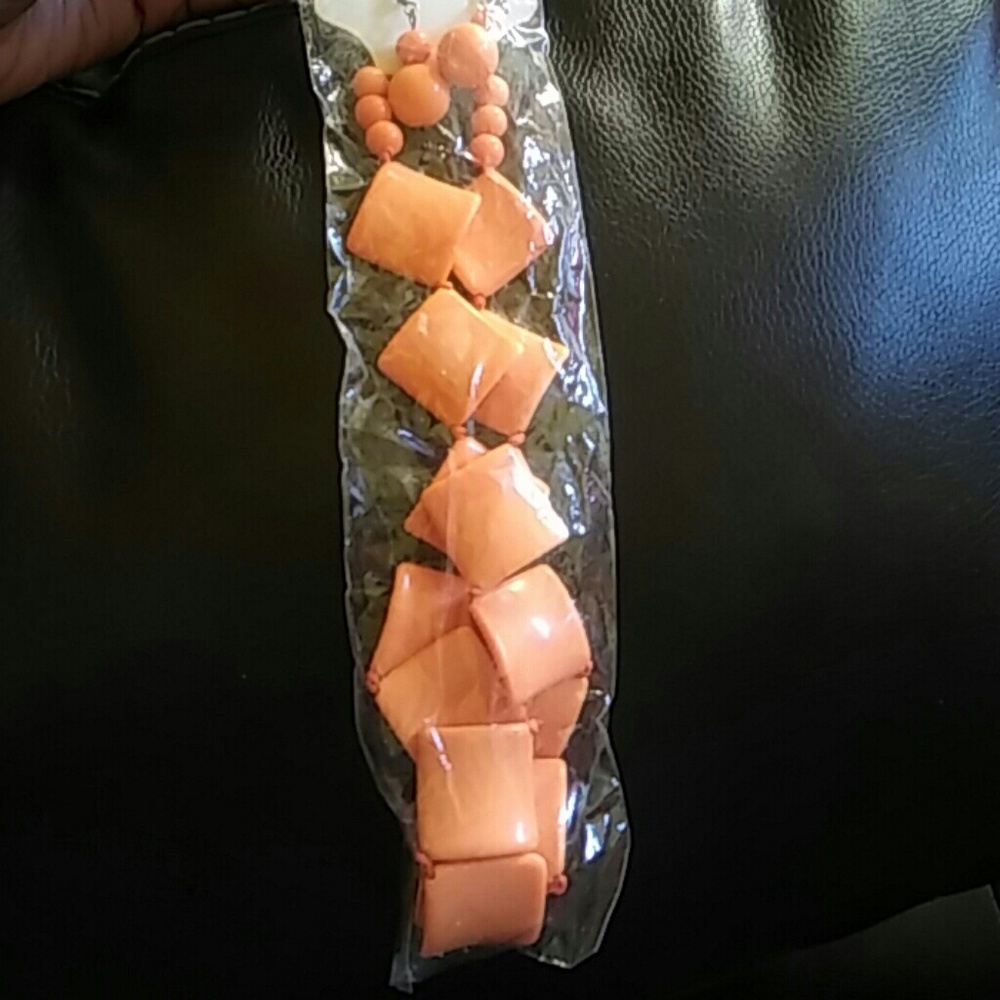 Brand New Orange Necklace